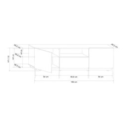 Rack para TV até 55 Polegadas com Rodízios Royal - 3
