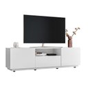 Ver imagem 2 de Rack para TV até 55 Polegadas MDF 180cm Rodízios Royal Branco