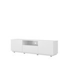 Ver imagem 5 de Rack para TV até 55 Polegadas MDF 180cm Rodízios Royal Branco