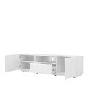 Ver imagem 4 de Rack para TV até 55 Polegadas MDF 180cm Rodízios Royal Branco