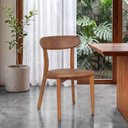 Ver imagem 2 de Kit 8 Cadeiras Madeira Maciça Ceci CabeCasa MadeiraOriginals Courino Marrom