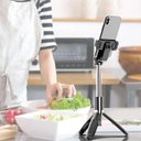 Ver imagem 5 de Mini Tripé Extensível com Bastão Pau de Selfie e Controle Bluetooth Android / Ios