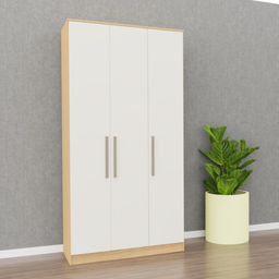 Guarda Roupa 3 Portas 2 Gavetas Wood  - 1