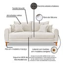 Ver imagem 7 de Sofá Logan 2 Lugares 1,80 Boucle - Lucadi Home