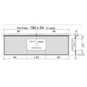 Ver imagem 2 de Pia de Cozinha Granito 1,80m com Cuba Inox Acabamento Polido:granito