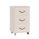 Ver imagem 4 de Conjunto Mini Organizador e Gaveteiro Steel Moderno 4 Gavetas MDF-MDP Off White EJ Móveis