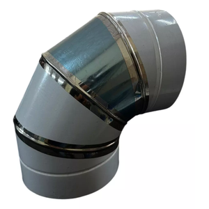 Curva 90° Graus em Aço Galvanizado para Tubulação 100mm 4 Polegadas