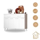 Ver imagem 7 de Balcão Letícia Cor:branco - Balcão para Cozinha - Mizza Decor