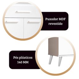 Balcão Letícia Cor:branco - Balcão para Cozinha - Mizza Decor - 5