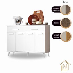 Balcão Letícia Cor:branco - Balcão para Cozinha - Mizza Decor - 6