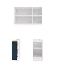 Lavanderia Modulada Kappesberg Celeste 3 Peças Branco/azul 120cm - 3