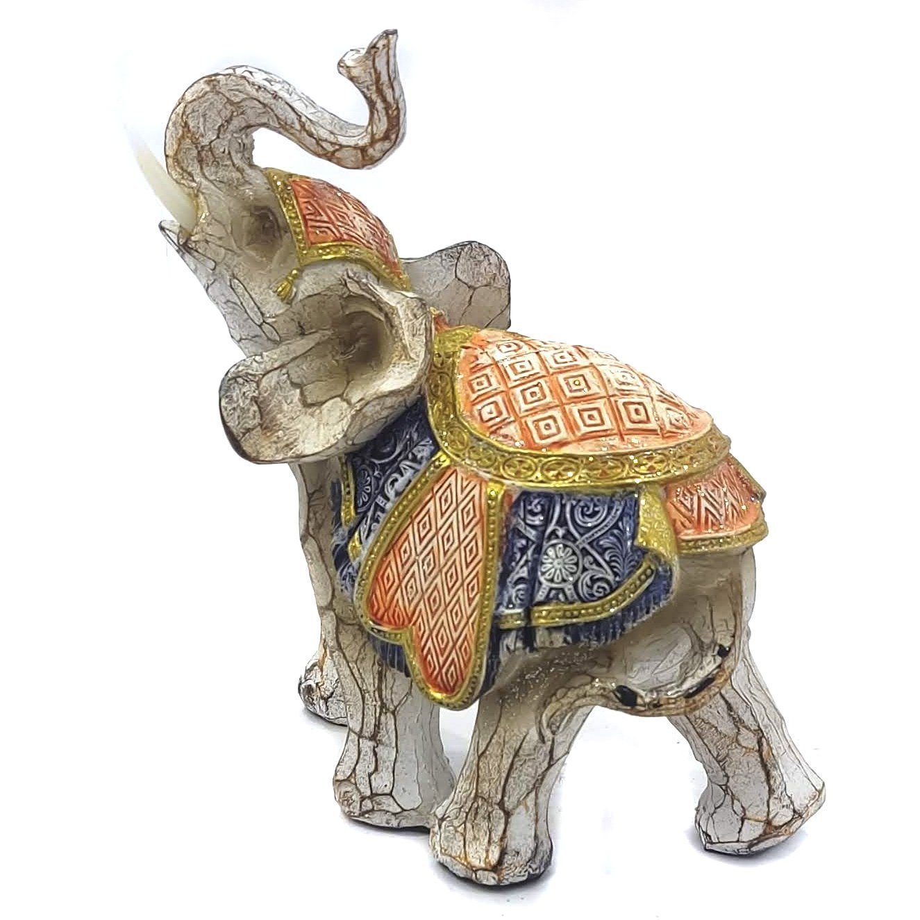 Elefante Decorativo Em Resina Indiano Sabedoria Sorte P200 - 5