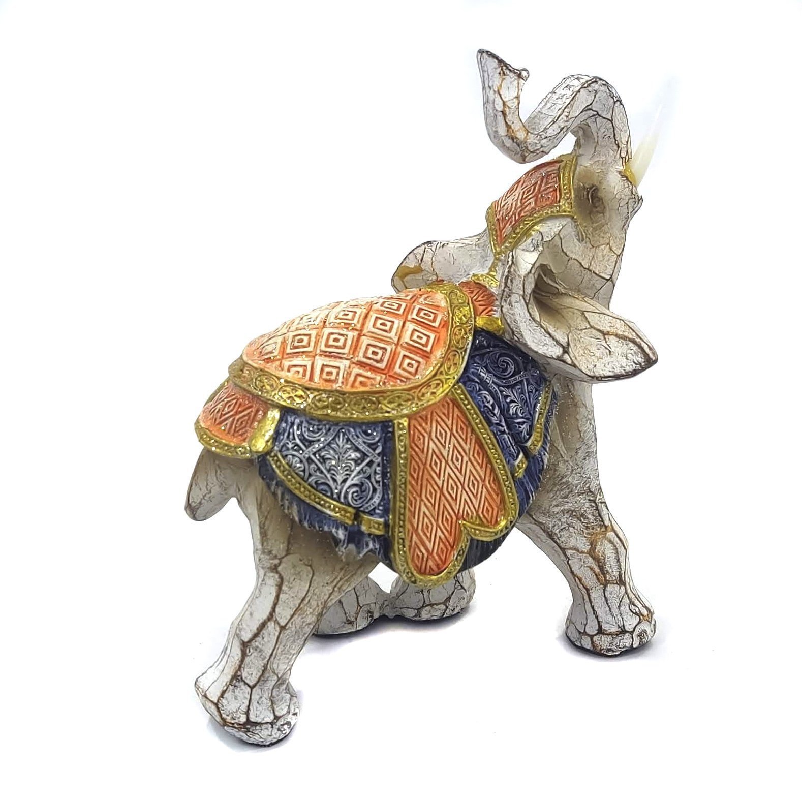 Elefante Decorativo Em Resina Indiano Sabedoria Sorte P200 - 6