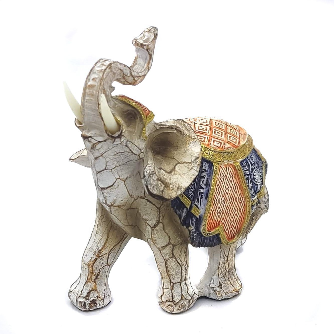 Elefante Decorativo Em Resina Indiano Sabedoria Sorte P200 - 3