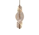 Ver imagem 4 de Lustre Pendente Led 5w Espiral Infinity Dourado Acrílico Multicor Bivolt