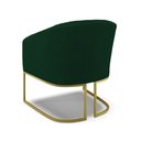Ver imagem 7 de Poltrona Decorativa Base Industrial Dourado Stella Bouclê D03 - D'Rossi
