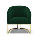 Ver imagem 5 de Poltrona Decorativa Base Industrial Dourado Stella Bouclê D03 - D'Rossi