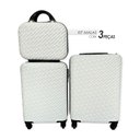 Ver imagem 4 de Kit de 3 Malas de Viagem Branca