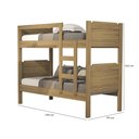 Ver imagem 3 de Beliche De Solteiro com Escada 100% MDF Star Várias Cores: Amêndoa