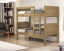 Ver imagem 1 de Beliche De Solteiro com Escada 100% MDF Star Várias Cores: Amêndoa