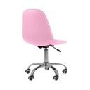 Ver imagem 6 de Kit 3 Cadeiras Office Eiffel Botonê Ajustável Base Giratória - Rosa
