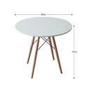Ver imagem 3 de Mesa Eames Eiffel Redonda 80 Cm Cor Branco