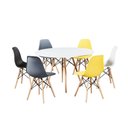 Ver imagem 2 de Mesa Eames Eiffel Redonda 80 Cm Cor Branco