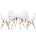 Ver imagem 1 de Mesa Eames Eiffel Redonda 80 Cm Cor Branco