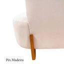 Ver imagem 7 de Namoradeira Sofá Feijão Luna 100cm Orgânica Bouclé Marfim