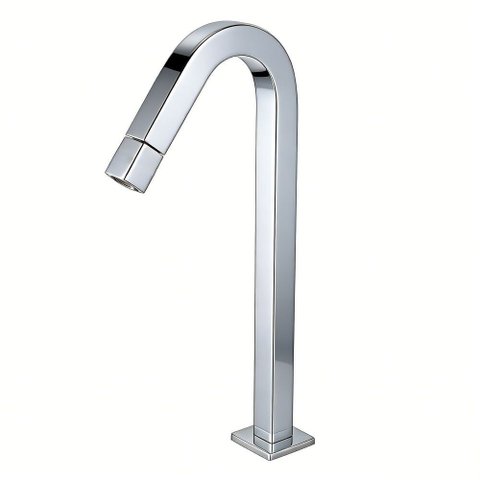 Torneira para Banheiro de Mesa Bica Alta Uni Cromado Addra