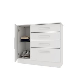 Cômoda 1 Porta 4 Gavetas 104cm Chicago - 4