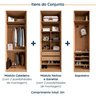 Guarda Roupa Modulado Joy 3 Peças com Cabideiro Gaveteiro e Sapateira CabeCasa MadeiraOriginals - 3