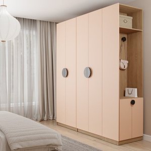 Guarda Roupa Modulado Joy 3 Peças com Cabideiro Gaveteiro e Sapateira CabeCasa MadeiraMadeira