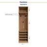 Guarda Roupa Modulado Joy 3 Peças com Cabideiro Gaveteiro e Sapateira CabeCasa MadeiraOriginals - 8