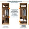 Guarda Roupa Modulado Joy 3 Peças com Cabideiro Gaveteiro e Sapateira CabeCasa MadeiraOriginals - 4