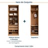 Guarda Roupa Modulado Joy 2 Peças com Gaveteiro e Sapateira CabeCasa MadeiraMadeira - 3