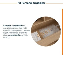 Guarda Roupa Modulado Joy 2 Peças com Gaveteiro e Sapateira CabeCasa MadeiraMadeira - 7