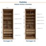Guarda Roupa Modulado Joy 2 Peças com Gaveteiro e Sapateira CabeCasa MadeiraMadeira - 5