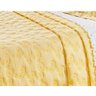 Kit Cobre Leito Casal 03 Peças Bordado Percal Amarelo - 4