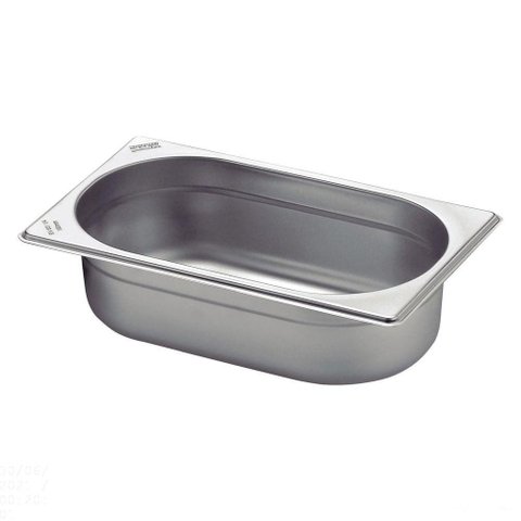 Cuba Tramontina 1/4 em Aço Inox sem Alças Profundidade 100 Mm - Aço 430 Tramontina