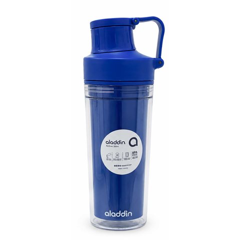 Garrafa Aladdin Active 500ml Parede Dupla Academia - Azul