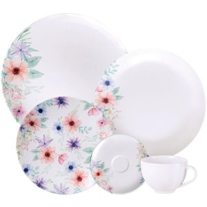 Kit Aparelho Jogo Jantar 10pçs 2pessoas Floratta Tramontina