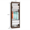 Ver imagem 4 de Guarda Roupa Modulado 2 Portas 2 Gavetas Star Poliman Móveis