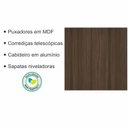 Ver imagem 6 de Guarda Roupa Modulado 2 Portas 2 Gavetas Star Poliman Móveis