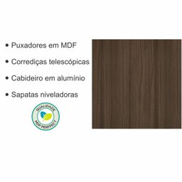 Guarda Roupa Modulado 2 Portas 2 Gavetas Star Poliman Móveis - 6 Guarda Roupa Modulado 2 Portas 2 Gavetas Star Poliman Móveis - 6