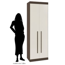 Guarda Roupa Modulado 2 Portas 2 Gavetas Star Poliman Móveis - 5 Guarda Roupa Modulado 2 Portas 2 Gavetas Star Poliman Móveis - 5