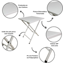 Ver imagem 2 de Mesa Dobrável de Bar Aço Ferro Restaurante Antiferrugem