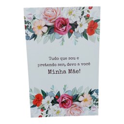 Quadro Placa Decorativa 20x30 Tudo que Sou Devo Minha Mae - 1