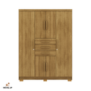 Ver imagem 3 de Armário Guarda Roupa Casal Taurus 6 Portas - Vlr Móveis: Nature