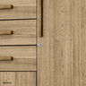 Armário Guarda Roupa Casal Taurus 6 Portas - Vlr Móveis: Nature - 8